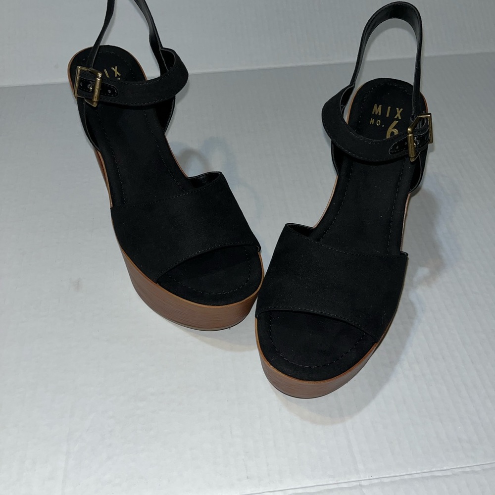 Mix No. 6 Women's Black Platform Sandals